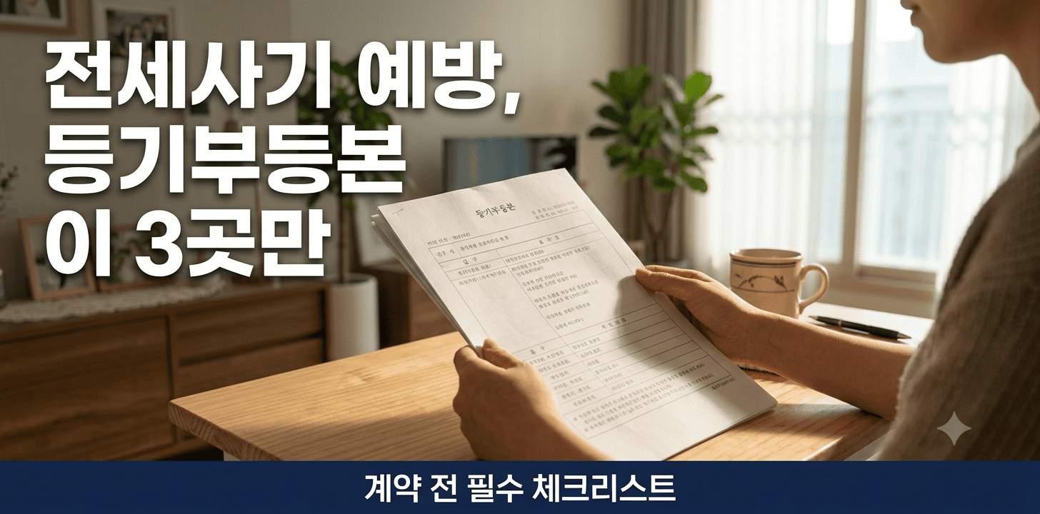 전세사기 예방 등기부등본 확인하는 모습