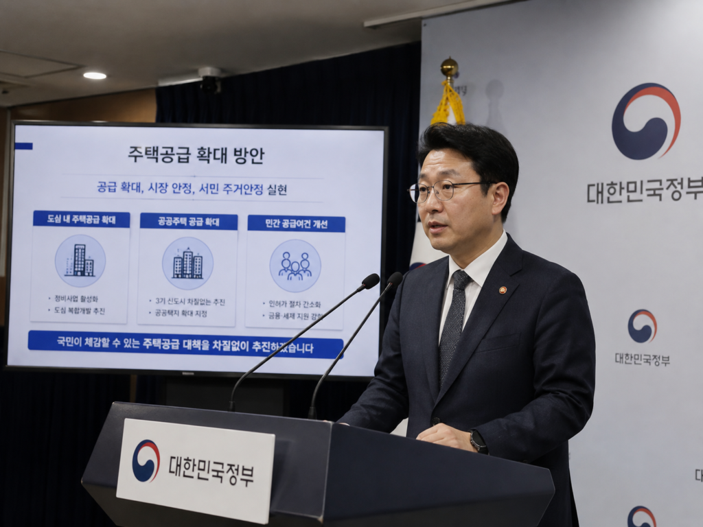 서울시 주택공급 대책 브리핑 현장