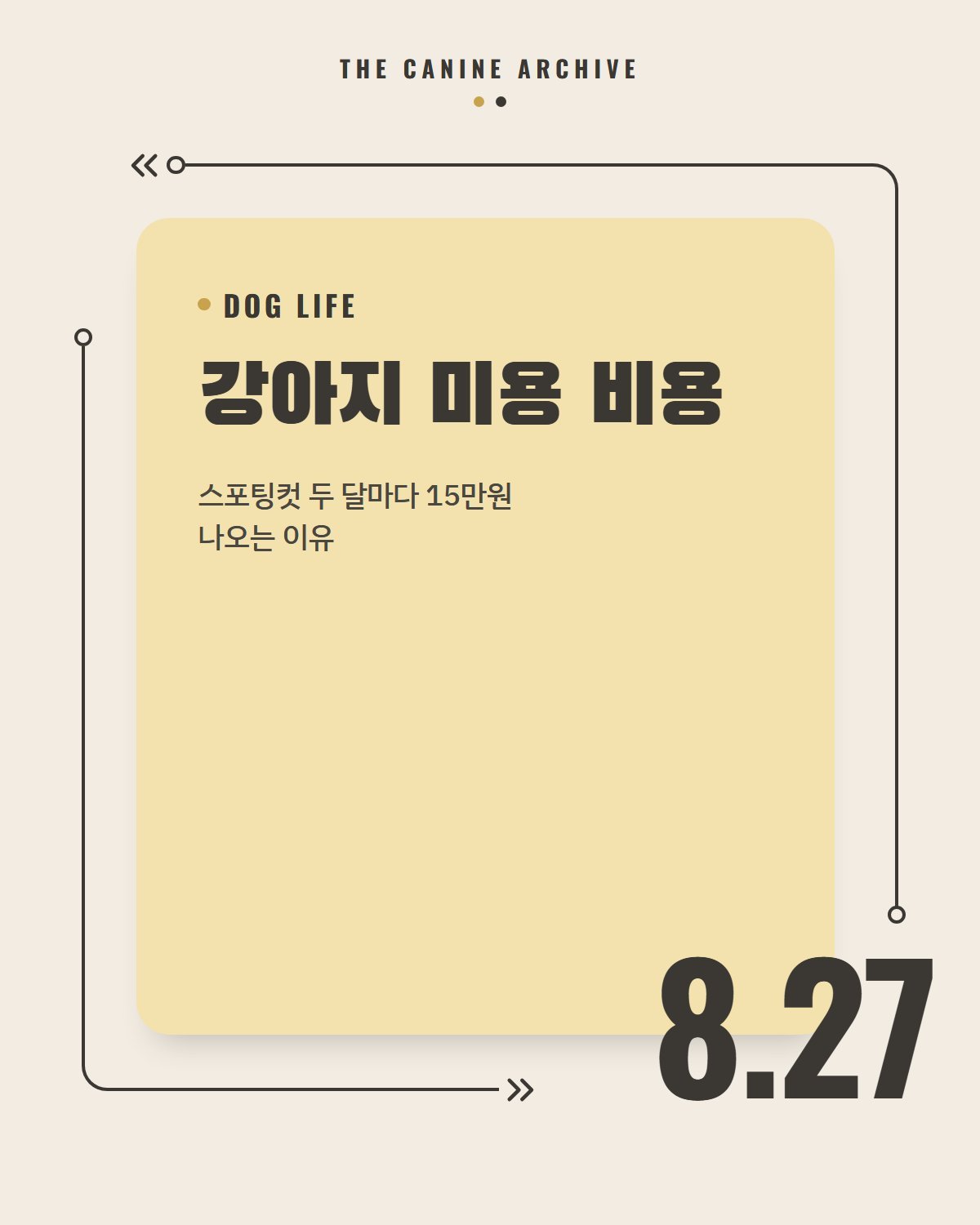 강아지 미용 비용, 스포팅컷 두 달마다 15만원 나오는 이유