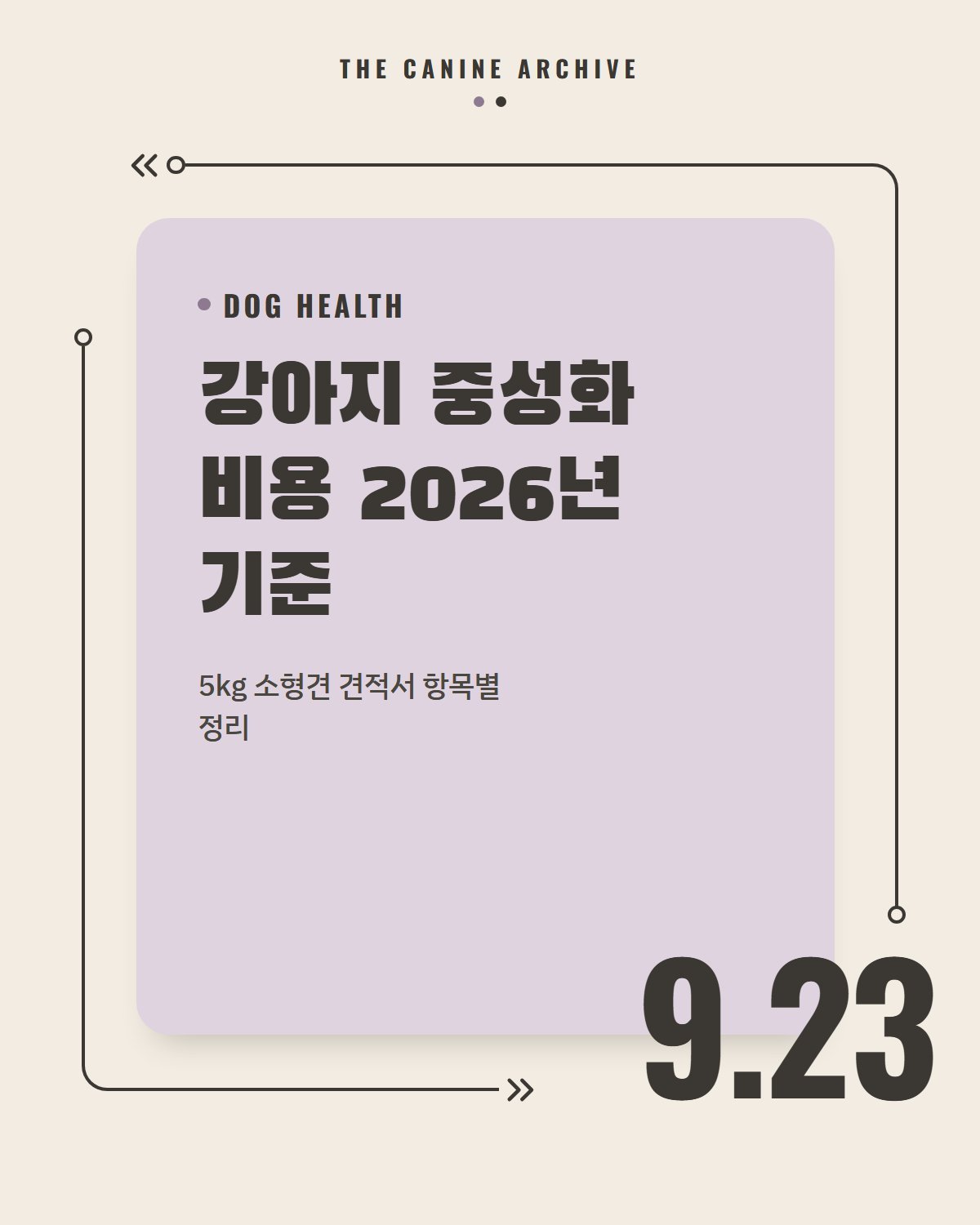 강아지 중성화 비용 2026년 기준, 5kg 소형견 견적서 항목별 정리
